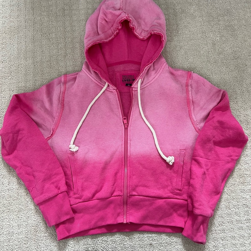 American Eagle Outfitters women’s Pink Ombre Hoodie